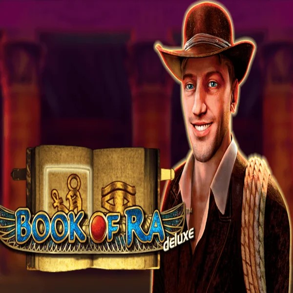 Book of Ra Deluxe game by Novomatic – logo hosted on Nordicbet Casino